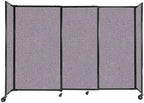 Versare Straightwall Sliding Portable Wall Partition | Freestanding Office by VERSARE