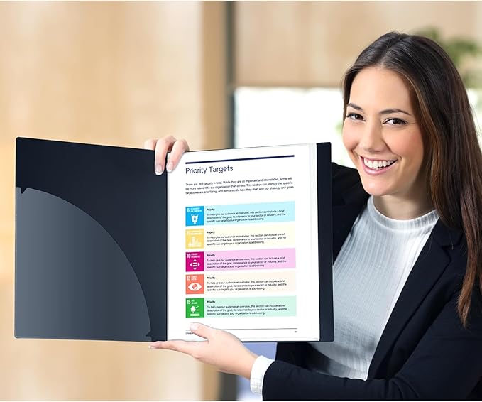 Dunwell Presentation Binder 12-Pocket, Displays 24 Pages, 8.5x11 Portfolio - Image 7