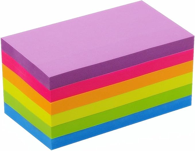 Early Buy Sticky Notes 6 Bright Color 6 Pads Self-Stick Notes 3 in x 5 in - Image 4