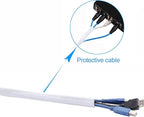 QCSIW 3/8"-50ft Braided Cable Sleeve Protector - Image 7