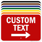 Custom Arrow, Custom Directional Sign, Right Arrow, 12x18 Inches, Rust Free