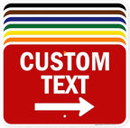 Custom Arrow, Custom Directional Sign, Right Arrow, 12x18 Inches, Rust Free by MySignCenter