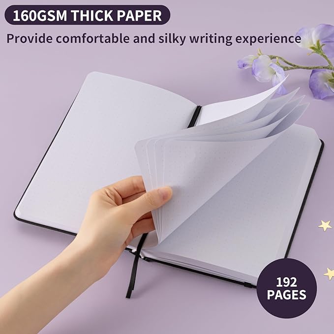 Dot Grid Journal with 160GSM Thick Paper, 192 Pages, A5 Dotted Notebook - Image 3