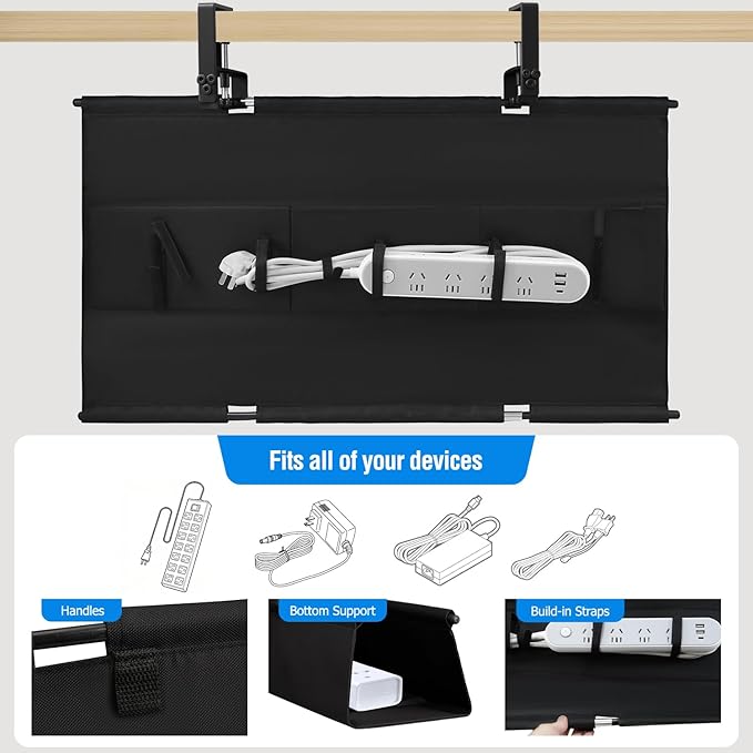 Under Desk Cable Management Tray - Image 2