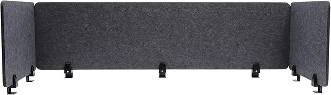 ReFocus Raw Clamp-On Acoustic Desk Divider Mounted Privacy Panel Set – Reduce - Image 8