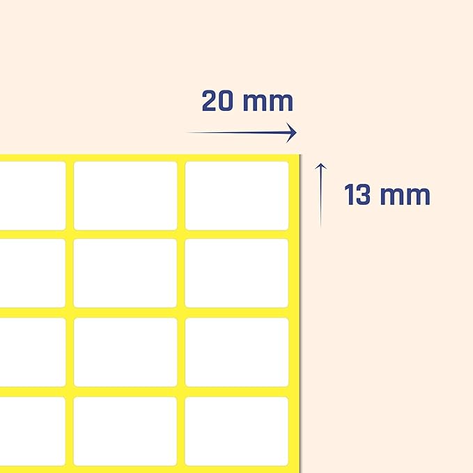 1000 Pack, 0.5" x 0.75" - Image 2