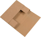 Tape Logic Literature Mailer, 12 1/8" x 9 1/8" x 2", Kraft Easy-fold mailer