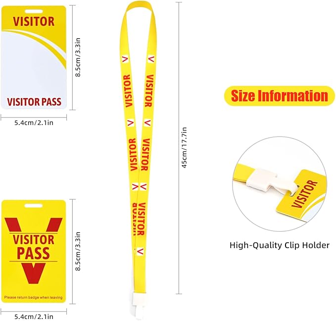 Visitor Badge Lanyards Volunteer Badge Holder - Image 2