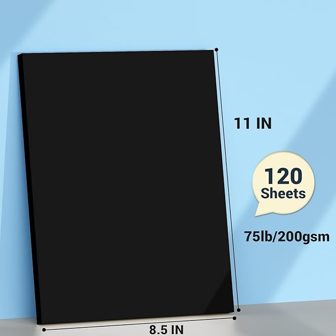 Cardstock Paper, 120 Sheets Card Stock, 200GSM Thick Printer Paper 8.5x11 - Image 2