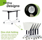 Foldable Conference Room Tables, Flip Top Mobile Training Table, Modern Meeting - Image 3