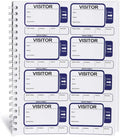Visitor Log Book, Spiral-Bound Self Expiring Visitor Badges, Guest Register Book by IDCardPros