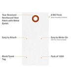 SmartSign 3.75 x 1.875 inch “White” Blank Tyvek Shipping Tags - Image 5