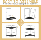 JANUS LiANG 2-Tier Bathroom Organizer Countertop Corner - Image 7