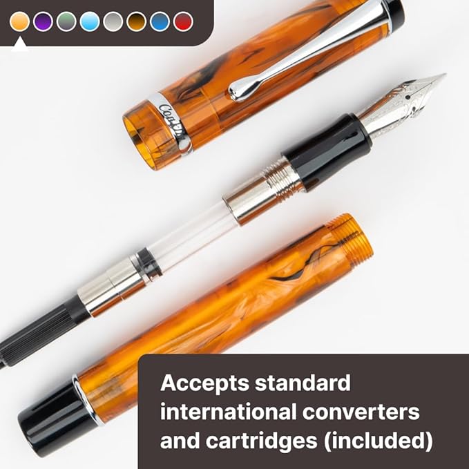 Conklin Duragraph Fountain Pen Orange Nights - Image 9