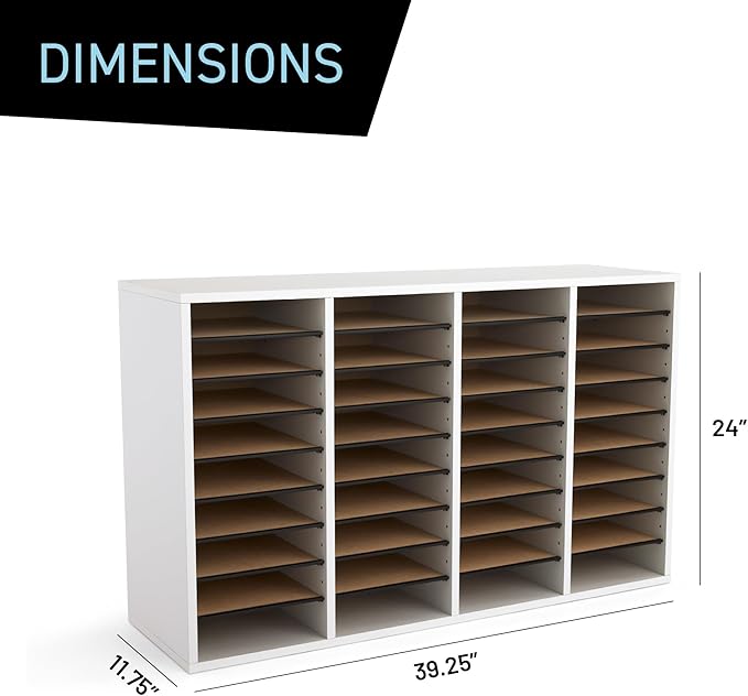 Safco Wooden Paper and Mail Organizer - Image 3