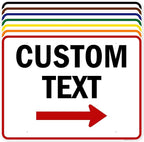 Custom Arrow, Custom Directional Sign, Right Arrow, 36x48 Inches, Rust Free by MySignCenter