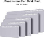 Aothia Faux Leather Desk Mat – Large Mouse Pad, Non-Slip PU Leather Blotter - Image 5
