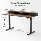 Agilestic 53 x 24 Inches Height Adjustable Electric Standing Desk - Image 9