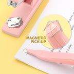 ZZTX Desktop Stapler with Remover & 1000 Staples Pink | Durable & sturdy, Office & home