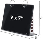 Desktop Glass Dry Erase & Acrylic Aesthetic Desk Calendar Weekly to-do List - Image 7