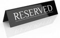 12 Reserved Table Signs – Black Stainless Steel by ADAPTICGROUP