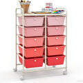 GLACER 10 Drawer Rolling Cart, Storage Cart