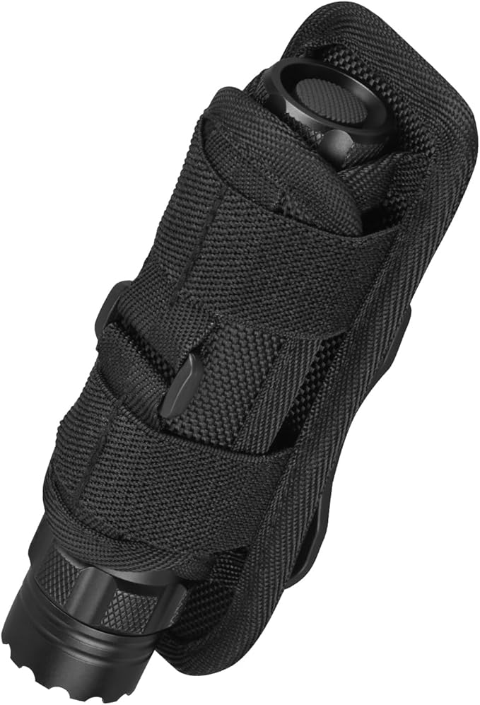ULTRAFIRE Tactical Flashlight Holster Pouch, 360 Degree Adjustable Police Duty - Image 8