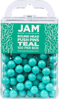 JAM PAPER Colorful Push Pins by JAMPaper