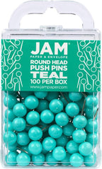 JAM PAPER Colorful Push Pins by JAMPaper