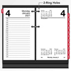 2021 Daily Desk Calendar Refill by AT-A-GLANCE, 3-1/2" x 6", Loose-Leaf, with Monthly Tabs (E717T5021)