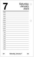 AT-A-GLANCE 2023 Daily Desk Calendar Refill, 3-1/2" x 6", Loose Leaf (E71750)