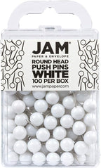 JAM PAPER Colorful Push Pins by JAMPaper