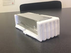 Quality Aluminum, Changeable Cubicle Nameplate Holder, Satin Silver Base - Image 4