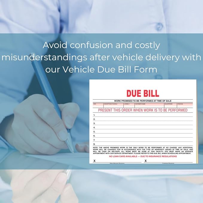 Vehicle Due Bill Form - Image 5