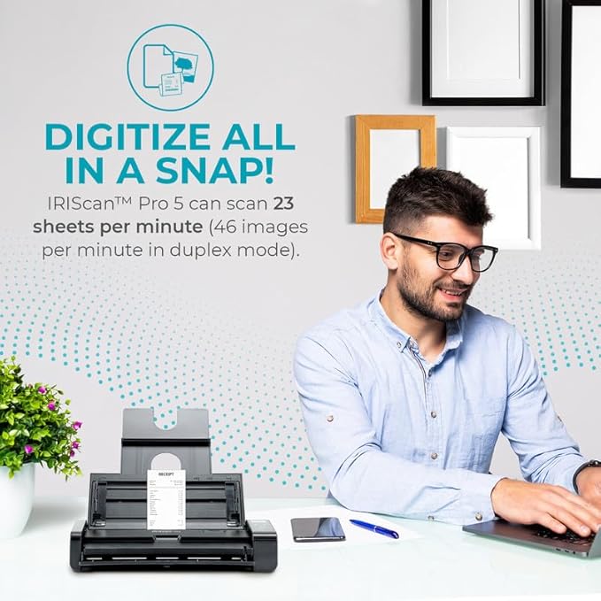 IRIScan Pro Document Scanner duplex-v5PRO 20PPM/40IPM: Desktop Scanner - Image 3
