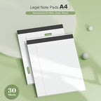 White Legal Pads 8.5 x 11 Narrow Ruled, 24 Pack Notepads College Ruled Pads of - Image 2