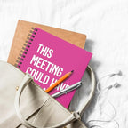 XQLZY This Meeting Could Have Been A Fist Fight Rose Red Spiral Notebook - Image 5
