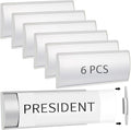 Therwen 6 Pcs Aluminum Office Name Plate Holder by Therwen