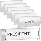 Therwen 6 Pcs Aluminum Office Name Plate Holder by Therwen