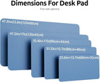 YSAGi Leather Desk Protector, Office Mat, Large Mouse Mat, Non-Slip PU Leather - Image 4