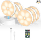 LED Closet Lights Motion Sensor Puck Light by BringYouWarmLightingCare