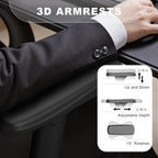 mesh office chair with headrest, lumbar support, 3d, package contents