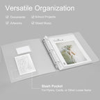 Uquelic 50-Pocket Clear Binder - Image 2