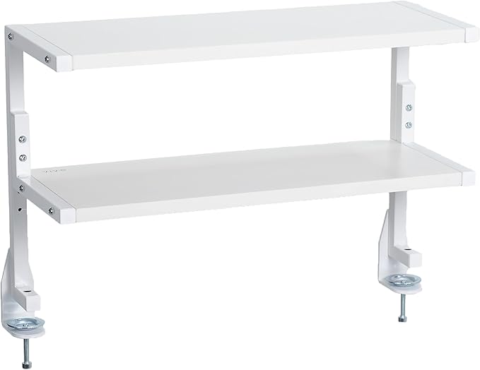 VIVO Clamp-on 24 inch Above or Below Desk 2-Tier Shelving Unit by VIVO