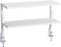 VIVO Clamp-on 24 inch Above or Below Desk 2-Tier Shelving Unit by VIVO