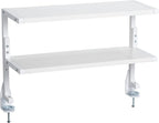 VIVO Clamp-on 24 inch Above or Below Desk 2-Tier Shelving Unit by VIVO