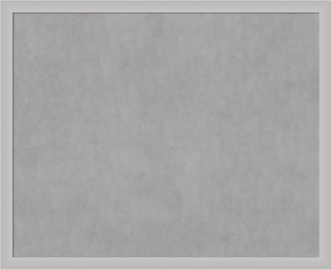Amanti Art Silver Framed Magnetic Board 35x43 X-Large Vision Board by AmantiArt