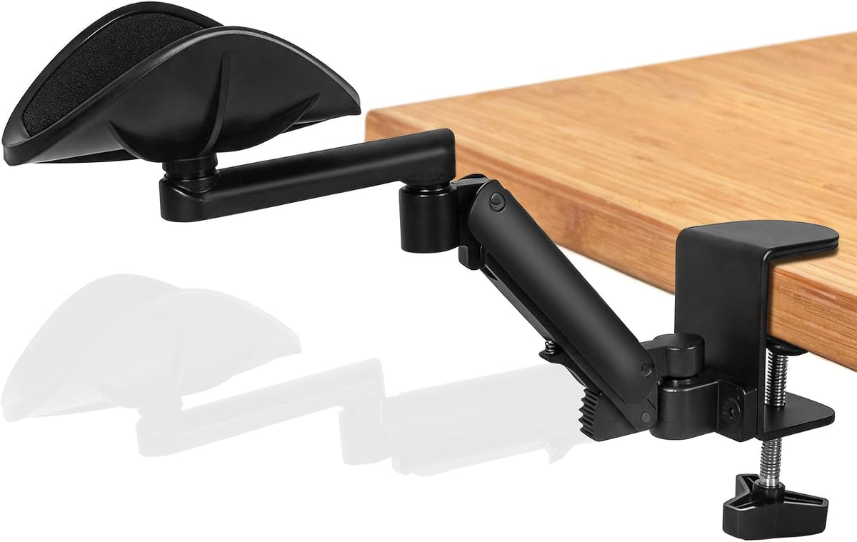 Adjustable Arm Rest for Desk, 360° Rotating and 6-Level Height Desk Arm Rest,...