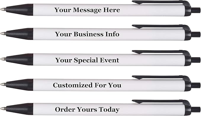 RevMark Personalized Ballpoint Pen, Custom Printed Name, Business or Event by RevMark