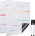 Outus 2 Pieces Magnetic Weekly Dry Erase Boards Erasable Weekly Calendars by Outus